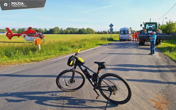Traktor gázolta el a biciklist – súlyos sérülésekkel, mentőhelikopterrel szállították kórházba