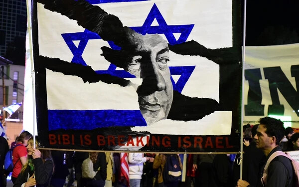 Netanjahu - tüntetés