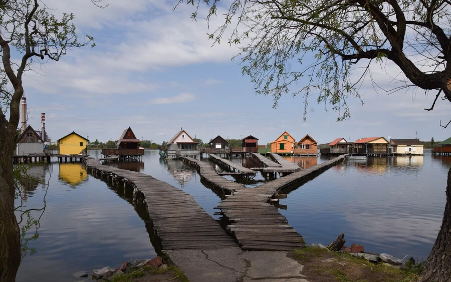 A Bokodi-tó „lentről”. (Fotó: Shutterstock)