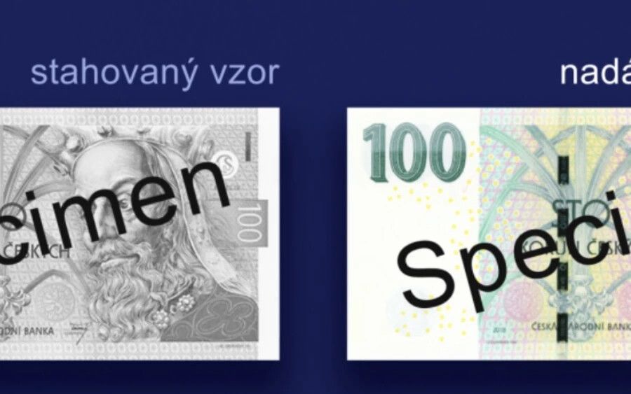 A következő bankjegyekről van szó: az 1995. és 1997. évi 100 CZK