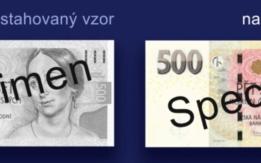 az 1995. és 1997. évi 500 CZK