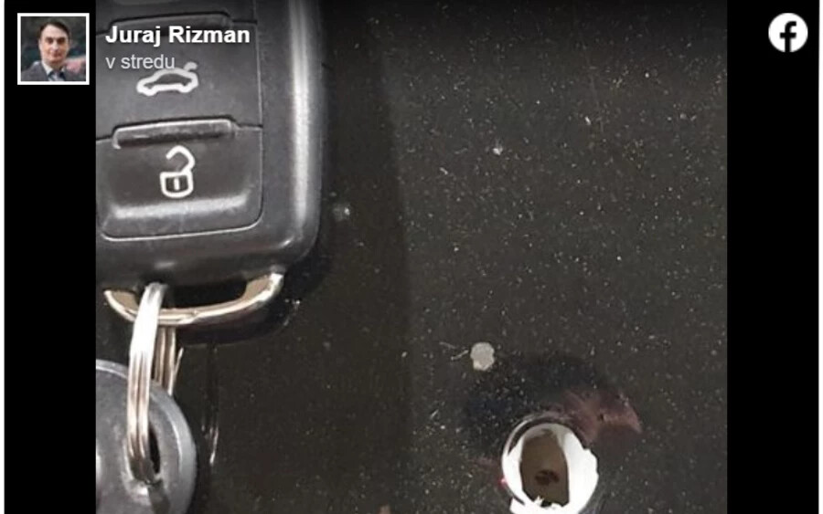 Rizman hozzátette, hogy fizetős, de őrizetlen parkolóban állt autójával. Elmondta, hogy más autónak nem esett baja, így személye elleni támadásnak veszi az ügyet, és értesítette a rendőrséget. A kárt 1600 euróra becsülték. 