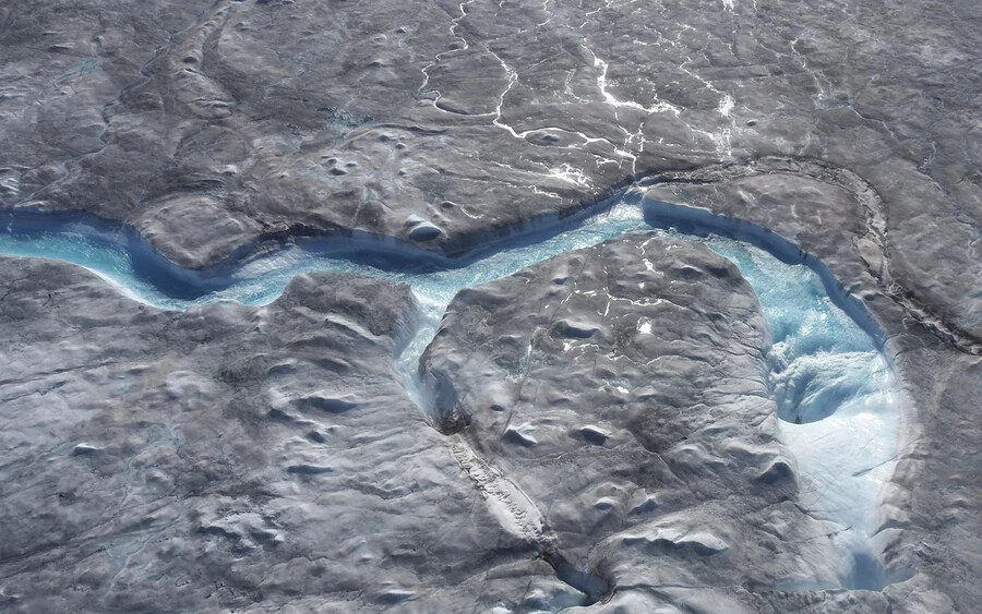 jégolvadás Grönlandon