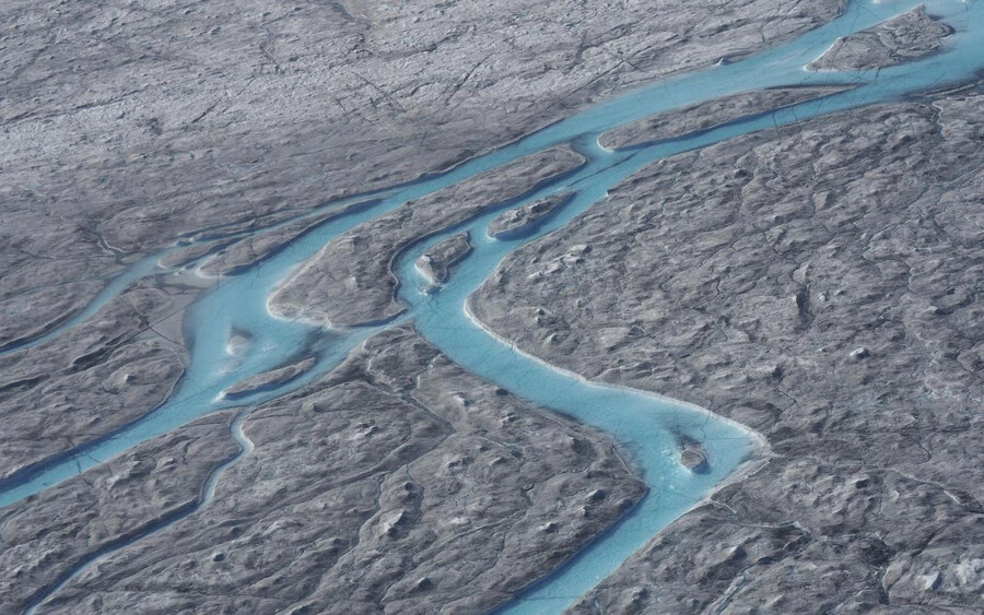 jégolvadás Grönlandon