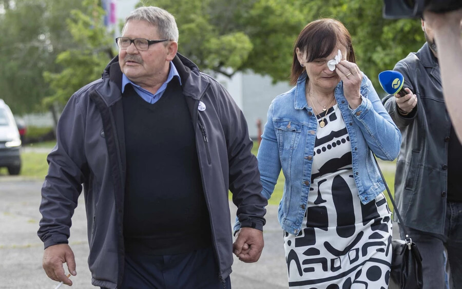Kuciak és Kušnírová szülei az ítélet kihirdetése után