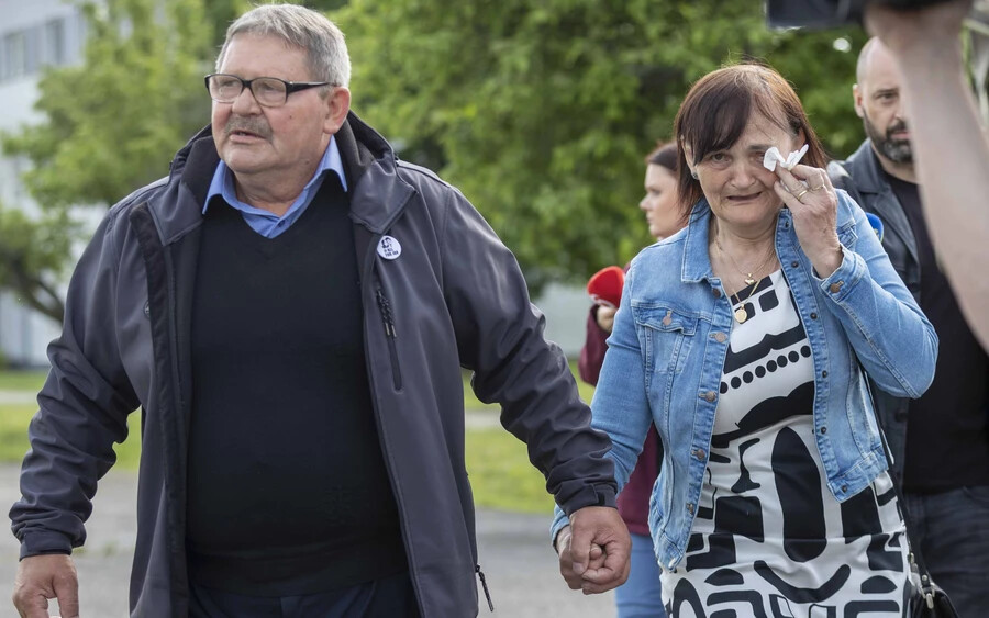 Kuciak és Kušnírová szülei az ítélet kihirdetése után
