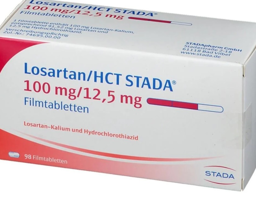 Ezek pedig a Losartan/Hydrochlorothiazide STADA 100 mg/25 mg és a Losartan/Hydrochlorothiazide STADA 50 mg/12,5 mg csomagok.