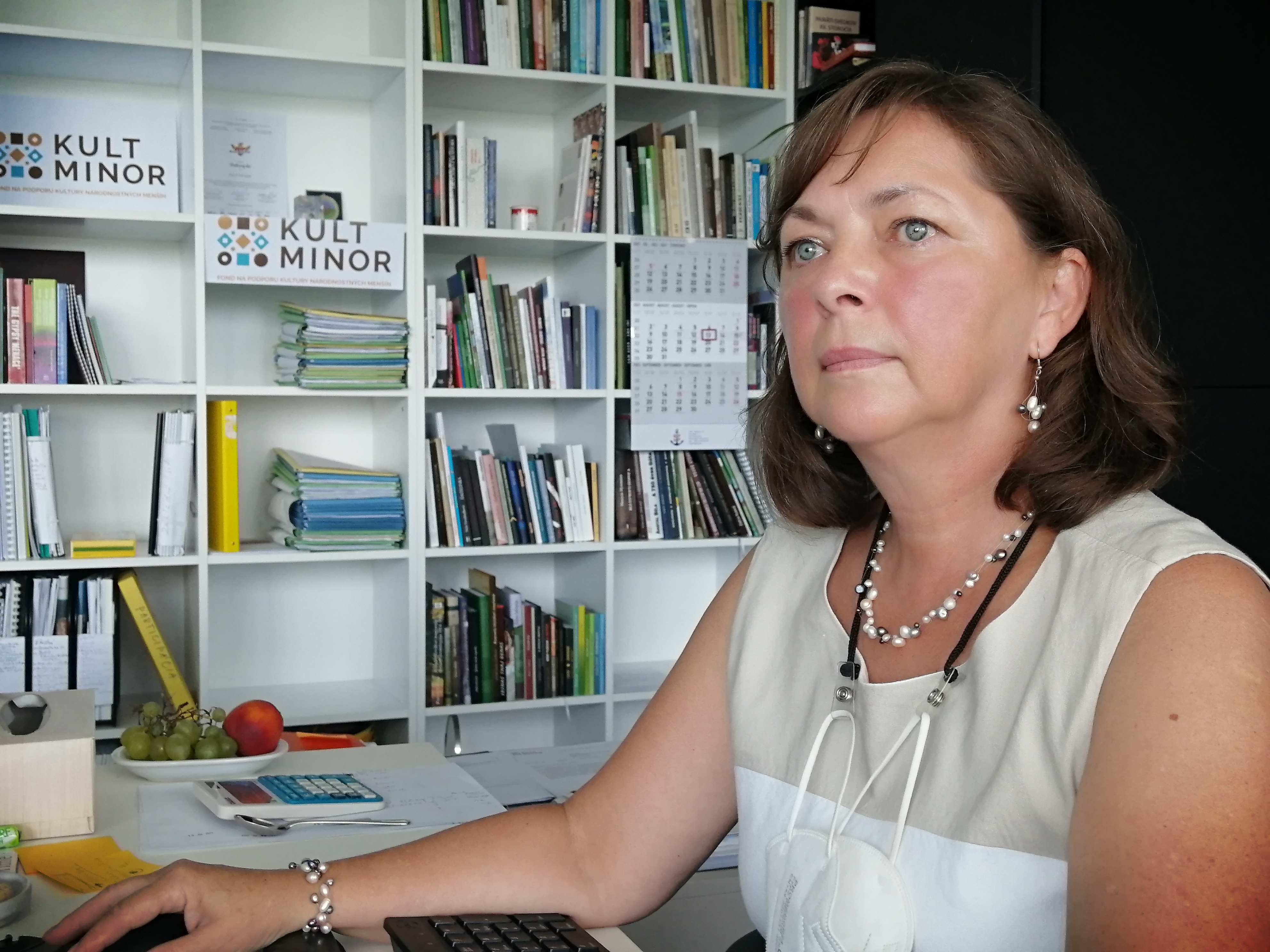 Alena Kotvanová, a Kisebbségi Kulturális Alap (KKA) új igazgatója. (A szerző felvétele)