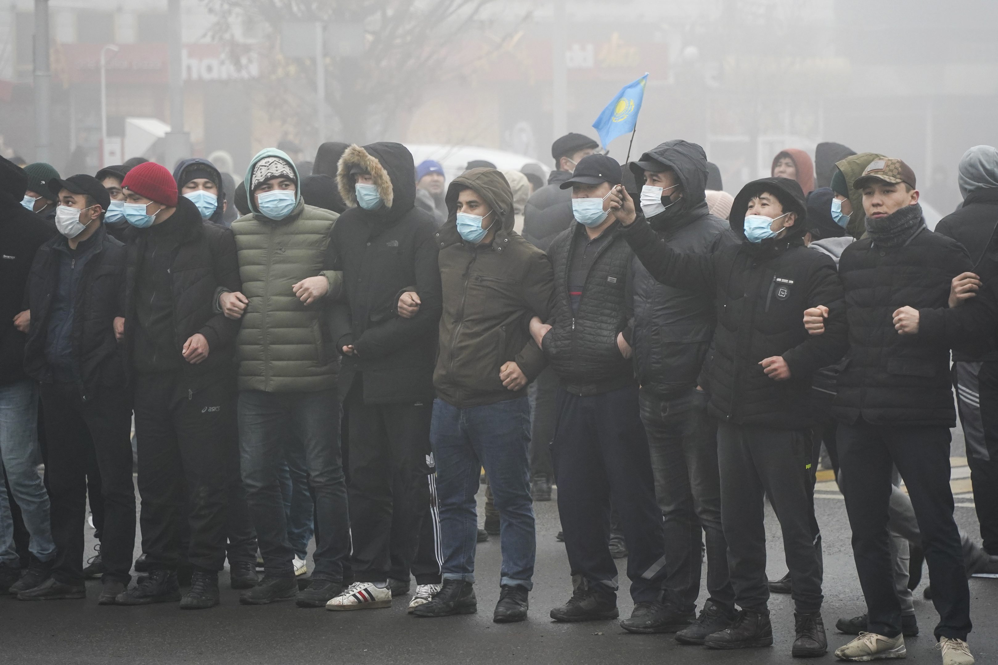 Kazah tüntetések