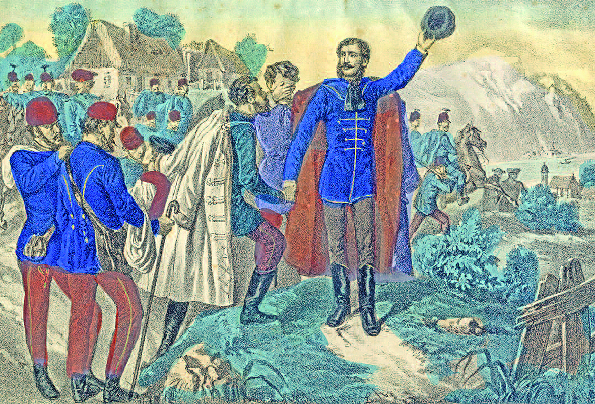 Kossuth búcsúja Orsovánál,  1849. augusztus 17. (Fotó: Rubicon)