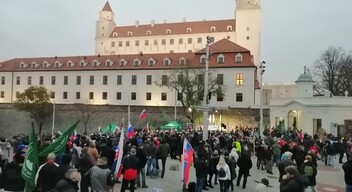 Az ĽSNS tüntetése-2
