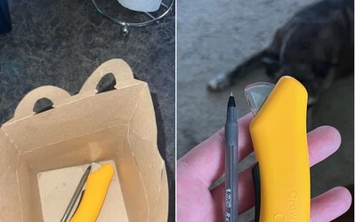 Papírvágó kést és ceruzát csomagoltak egy kétéves gyermek menüjéhez a McDonald’s-ban