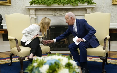 Giorgia Meloni Joe Biden