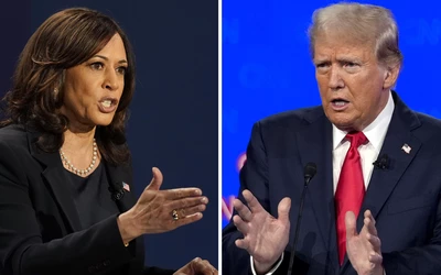 trump, harris