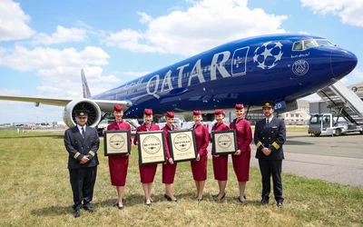 A légi közlekedési ipar Oscar-díjaként is emlegetett elismerést 2025-ben a Qatar Airways nyerte a Singapore Airlines és a Cathay Pacific előtt (Fotó: Qatar Airways)