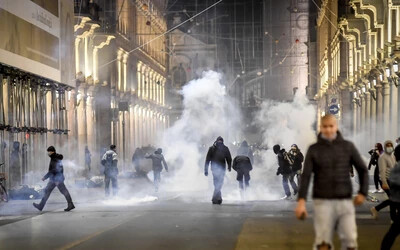 koronavírus tüntetés olasz