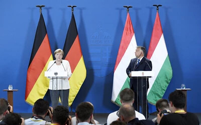 Orbán Viktor és Angela Merkel