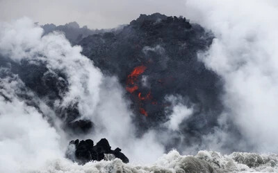 Hawaiin kitört vulkán