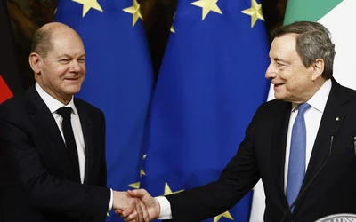 Olaf Scholz Mario Draghi