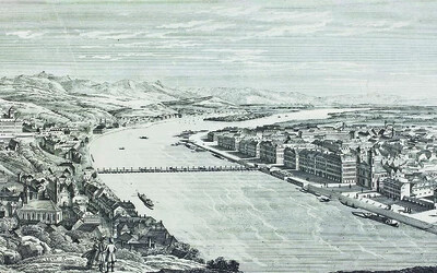 Jacob Hyrtl: Buda és Pest látképe, 1832