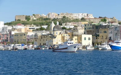 Procida látképe