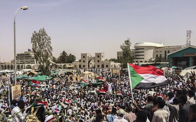 szudán tüntetés