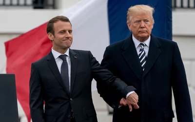 Donald Trump Emmanuel Macron