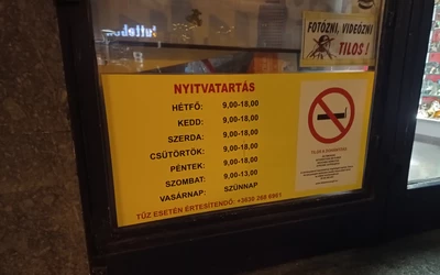 üzletek nyitvatartása