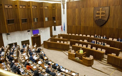 A szlovák parlament ülésterme
