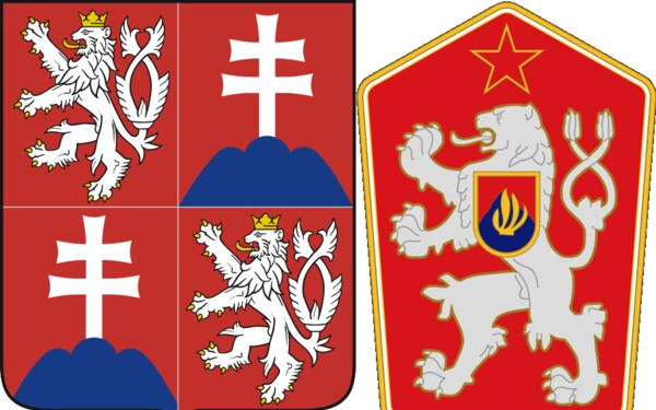Csehszlovákia régi és új címere