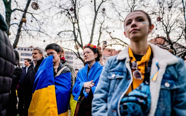 Az ukrajnai háború áldozatairól emlékeztek meg Budapesten