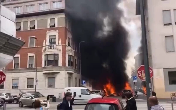 VIDEÓ: Hatalmas robbanás történt Milánóban