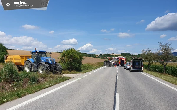 traktor baleset