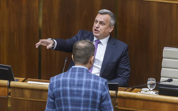 A parlamenti showműsorról ezúttal Andrej Danko és Igor Matovič gondoskodott
