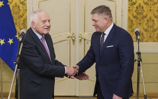 Václav Klaus és Robert Fico