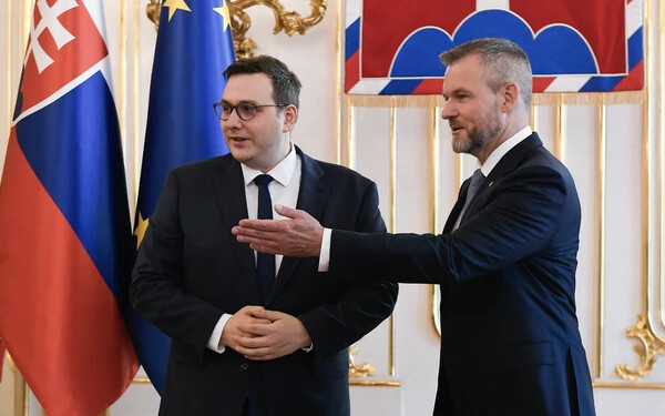 Pellegrini az elnöki palotában fogadta a cseh külügyminisztert