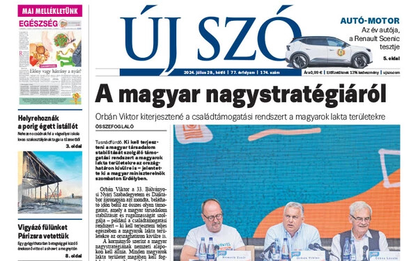 Miről ír a hétfői Új Szó?