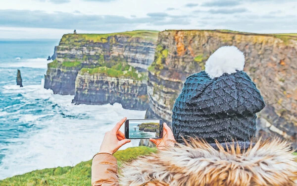 A Moher-sziklák Írország egy leglátványosabb természeti képződménye