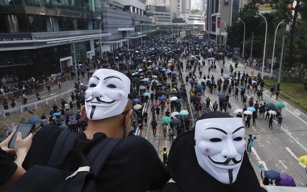 tüntetés hongkong