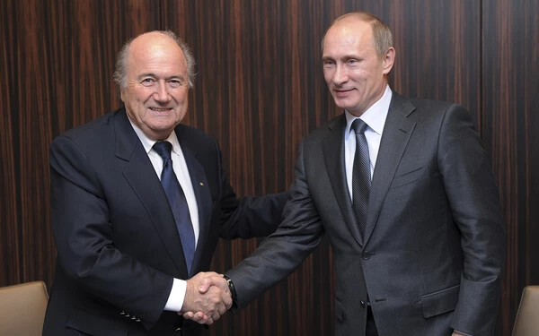 Joseph Blatter és Vlagyimir Putyin