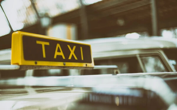 taxi illusztráció