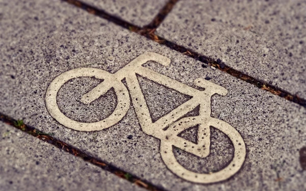 kerékpárút illusztráció