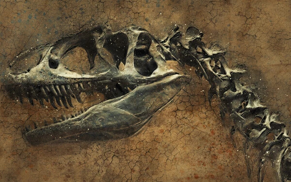 kihalás dinoszaurusz csontváz