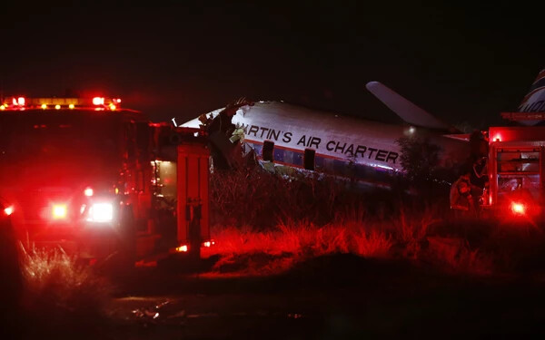 dél-afrikai repülégp baleset