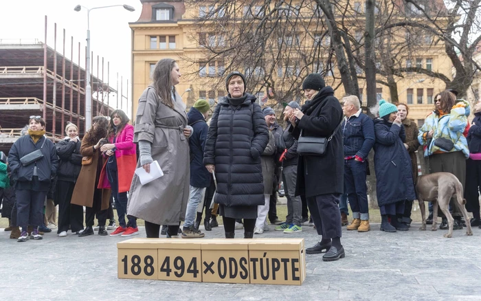 Németh Ilona kapcsolattartó személyként szerepelt abban a felhívásban, amelyben a kulturális tárca vezetőjének távozására szólítottak fel. A kezdeményezéshez több mint 188 ezer ember csatlakozott. (Somogyi Tibor felvétele)