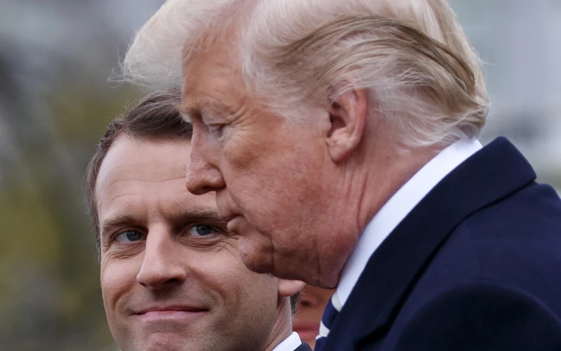 Donald Trump, Emmanuel Macron