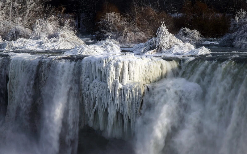 A befagyott Niagara-vízesés