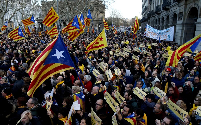 katalán tüntetés
