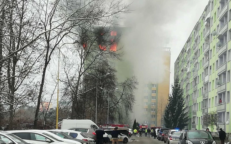 Hatalmas gázrobbanás történt egy eperjesi panelházban