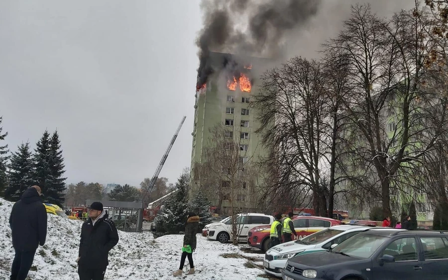 Hatalmas gázrobbanás történt egy eperjesi panelházban